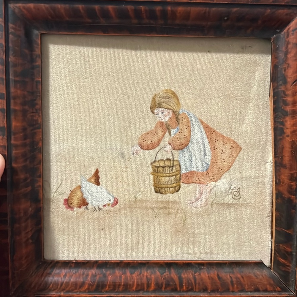 Theorem painting chicken lady